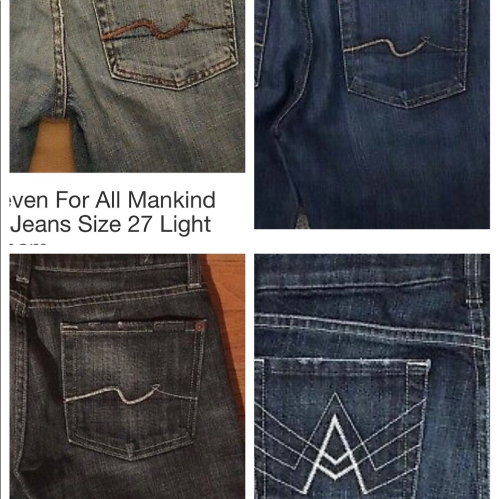 7 For All Mankind- size 27- 4 pairs
